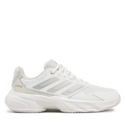 Buty do tenisa adidas. Białe buty treningowe adidas, bez wzorów, bez zapięcia, tenisowe. Za 339.99 zł.