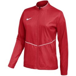 Kurtka damska Nike Park 26 Rain. Czerwone kurtki Nike, bez wzorów, z materiału, klasyczne, bez kaptura. Za 141.99 zł.