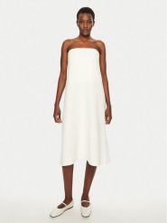 Herskind Sukienka koktajlowa Carly 5422177 Biały Loose Fit. Białe sukienki Herskind, bez wzorów, z wiskozy, wizytowe, bez kołnierzyka, bez ramiączek. Za 609.99 zł.