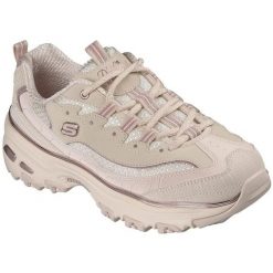 Buty sportowe damskie Skechers D'lites-chrome Wave. Szare buty treningowe Skechers, bez wzorów, z materiału, bez zapięcia, na fitness i siłownię. Za 590.00 zł.