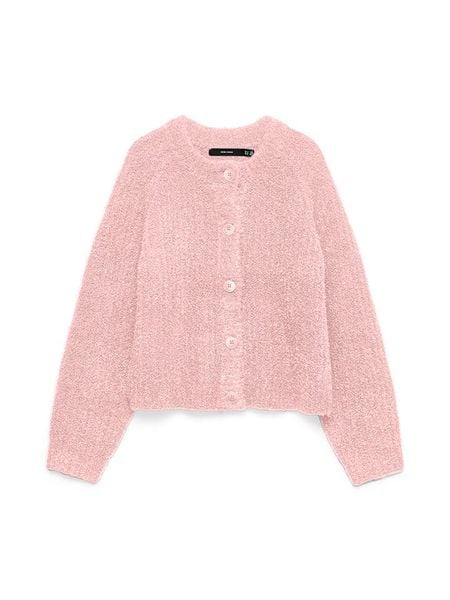 Vero Moda Kardigan w kolorze jasnoróżowym rozmiar: M. Różowe swetry Vero Moda, m, bez wzorów, z wełny, bez ramiączek. Za 188.85 zł.