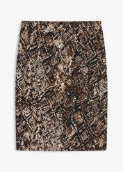 Spódnica z dżerseju. Czarne spódnice bonprix, bez wzorów, z dżerseju, eleganckie. Za 77.99 zł.