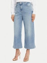 Guess Jeansy W5GA2E D5O90 Niebieski Wide Leg. Niebieskie jeansy Guess, z aplikacjami, z bawełny. Za 369.99 zł.