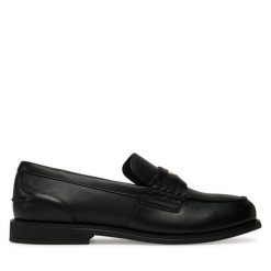 Mokasyny KARL LAGERFELD. Czarne mokasyny KARL LAGERFELD, bez wzorów. Za 529.99 zł.