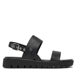 Sandały Call It Spring. Czarne sandały Call it Spring, bez wzorów, bez obcasa, na płaskiej podeszwie, bez zapięcia. Za 229.99 zł.