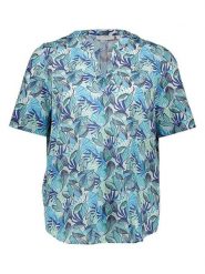 Eterna Bluzka w kolorze niebieskim rozmiar: 46. Niebieskie bluzki Eterna, bez wzorów, z wiskozy, bez kołnierzyka, bez ramiączek. Za 109.26 zł.