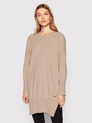 Liviana Conti Sweter F2WC14 Beżowy Relaxed Fit. Brązowe swetry Liviana Conti, bez wzorów, z syntetyku, bez ramiączek. Za 1,169.00 zł.