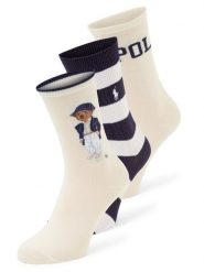Polo Ralph Lauren Skarpety w zestawie po 3 sztuki Kobiety biały|niebieski, ONE SIZE. Białe skarpetki Polo Ralph Lauren, bez wzorów. Za 219.95 zł.