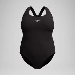 Strój kąpielowy jednoczęściowy damski na basen Speedo Medalist. Czarne stroje jednoczęściowe Speedo, bez wzorów, sportowe. Za 171.98 zł.