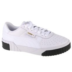 Buty sportowe damskie Puma Cali. Białe buty treningowe Puma, bez wzorów, z materiału, bez zapięcia, trekkingowe. Za 139.00 zł.