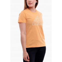 Adidas koszulka Kobieta t-shirt bluzka sportowa Floral Graphic roz. S. Brązowe t-shirty sportowe adidas, s, bez wzorów, bez ramiączek, na fitness i siłownię. Za 53.99 zł.