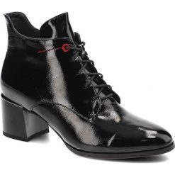 Czarne Botki S.Barski Eleganckie Buty Na Obcasie. Czarne botki S.BARSKI, z aplikacjami, ze skóry ekologicznej, biznesowe, bez obcasa, na obcasie, bez zapięcia. Za 259.00 zł.