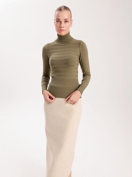 BGN Golf w kolorze khaki rozmiar: 34. Brązowe swetry BGN, bez wzorów, bez ramiączek. Za 121.45 zł.