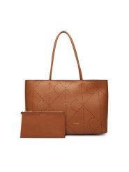 Calvin Klein Torebka Emblem Aop Perfor Lthr Tote LV04F3359G Brązowy. Brązowe torebki klasyczne Calvin Klein, bez wzorów, ze skóry, bez dodatków. Za 1,099.00 zł.