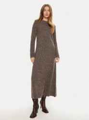 Weekend Max Mara Sukienka dzianinowa Dionne 2425326022 Brązowy Relaxed Fit. Brązowe sukienki Weekend Max Mara, m, bez wzorów, z dzianiny, bez kołnierzyka, bez ramiączek. Za 799.99 zł.
