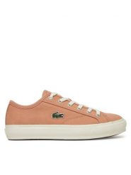 Lacoste Tenisówki 7-49CFA0012 Różowy. Czerwone trampki Lacoste, bez wzorów, z materiału, bez zapięcia. Za 299.99 zł.