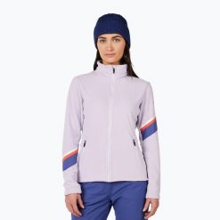 Bluza damska Rossignol Strawpile Fleece Fz. Fioletowe bluzy Rossignol, na zimę, bez wzorów, sportowe, bez ramiączek, bez kaptura. Za 289.99 zł.