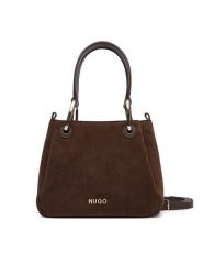 HUGO Torebka 50568035 Brązowy ciemny. Brązowe torebki klasyczne Hugo, bez wzorów, ze skóry, bez dodatków. Za 764.99 zł.