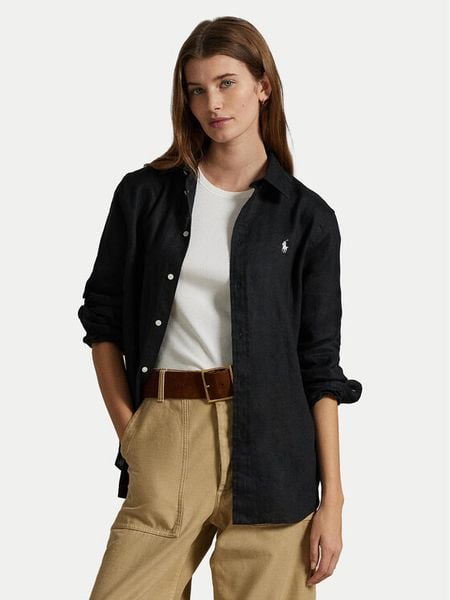 Polo Ralph Lauren Koszula 211970730003 Czarny Classic Fit. Czarne koszule Polo Ralph Lauren, s, bez wzorów, ze lnu, bez kołnierzyka, bez ramiączek. Za 519.99 zł.