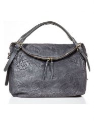 Lucca Baldi Skórzana torebka "Cortona" w kolorze szarym - 40 x 36 x 16 cm rozmiar: onesize. Szare torebki klasyczne Lucca Baldi, bez wzorów, z materiału, na ramię, bez dodatków. Za 304.99 zł.