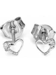 Vittoria Jewels Złote kolczyki-wkrętki z diamentami rozmiar: onesize. Szare kolczyki Vittoria Jewels, z diamentem, złote. Za 861.99 zł.