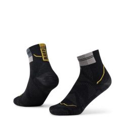 Skarpety biegowe Buff Coolnet Quarter Sock CQ. Czarne skarpetki Buff, bez wzorów, z elastanu. Za 98.99 zł.