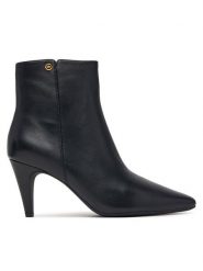 MICHAEL Michael Kors Botki Daniela Heeled 40F6DNME5L Czarny. Czarne botki MICHAEL Michael Kors, bez wzorów, ze skóry, bez obcasa, na szpilce, bez zapięcia. Za 879.99 zł.