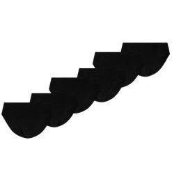 Puma Figi Damskie Invisible Cotton 6-pak Czarne. Czarne figi Puma, bez wzorów, z bawełny. Za 286.22 zł.