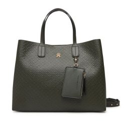 Torebka Tommy Hilfiger. Brązowe torebki klasyczne Tommy Hilfiger, bez wzorów, klasyczne, bez dodatków. Za 749.99 zł.