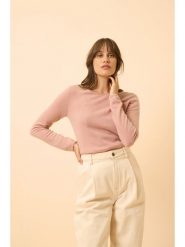 Just Cashmere Kaszmirowy sweter "Vivian" w kolorze jasnoróżowym rozmiar: L. Różowe swetry Just Cashmere, l, bez wzorów, z kaszmiru, bez ramiączek. Za 251.53 zł.