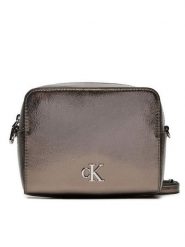 Calvin Klein Jeans Torebka Minimal Monogram Camera Bag Tum K60K612728 Szary. Szare listonoszki Calvin Klein Jeans, bez wzorów, z jeansu, bez dodatków. Za 259.99 zł.