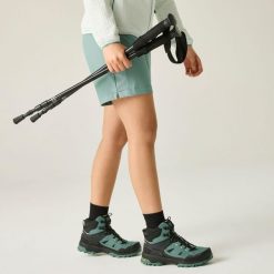 Buty damskie trekkingowe wysokie z membraną Regen Vibram. Zielone buty trekkingowe Regatta, z gumy, bez zapięcia. Za 479.99 zł.