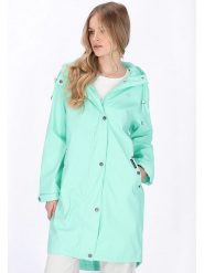 Schmuddelwedda Płaszcz przeciwdeszczowy w kolorze miętowym rozmiar: XL. Zielone płaszcze Schmuddelwedda, xl, bez wzorów, sportowe, bez kaptura. Za 208.99 zł.