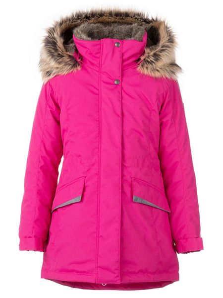 LENNE Parka zimowa "Ella" w kolorze różowym rozmiar: 134. Różowe płaszcze LENNE, na zimę, bez wzorów, bez kaptura. Za 524.62 zł.