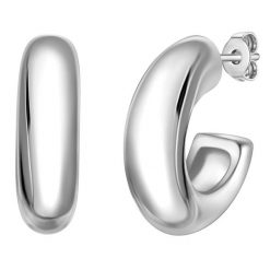 Yokoamii Kolczyki kola z metalowego stopu w srebrze 1 ct Damski. Szare kolczyki Yokoamii, metalowe. Za 79.99 zł.