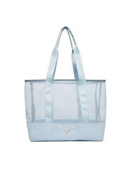 Roxy Torebka CWBEO-ROXY-M-007-09 Niebieski. Niebieskie shopper bag Roxy, bez wzorów, z materiału, bez dodatków. Za 99.99 zł.