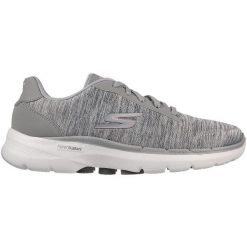 Buty sportowe damskie Skechers Go Walk 6 Magic Me. Szare buty sportowe lifestyle Skechers, bez wzorów, bez zapięcia. Za 390.00 zł.