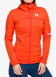 Bluza z kapturem damska Hannah Meda Hoody. Czerwone bluzy Hannah, l, bez wzorów, z materiału, z kapturem, narciarskie. Za 475.50 zł.
