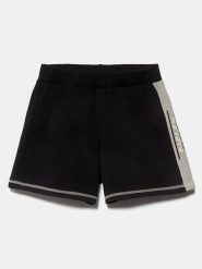 Sisley Young! Bermudy w kolorze czarnym rozmiar: 122. Czarne szorty Sisley Young!, bez wzorów. Za 48.50 zł.