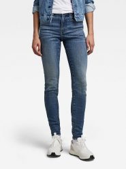 G-Star Dżinsy - Skinny fit - w kolorze niebieskim rozmiar: W25/L30. Niebieskie jeansy G-Star, l, z aplikacjami, klasyczne. Za 176.08 zł.