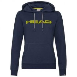 Bluza z kapturem damska CLUB ROSIE. Niebieskie bluzy z kapturem Head, m, bez wzorów, z bawełny, z kapturem, trekkingowe. Za 206.00 zł.