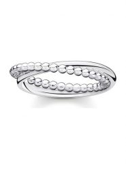 Thomas Sabo Srebrny pierścionek rozmiar: 58. Szare pierścionki thomas sabo, srebrne. Za 154.95 zł.