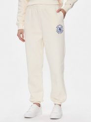 Tommy Hilfiger Spodnie dresowe Crest Sweat Pant WW0WW40601 Écru Regular Fit. Spodnie dresowe Tommy Hilfiger, bez wzorów, z bawełny. Za 349.99 zł.