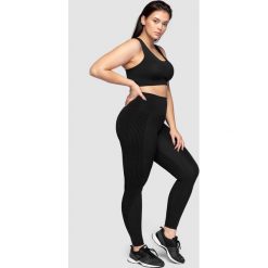 Legginsy treningowe z wysokim stanem 4FPro SPDF414 - czarny. Czarne legginsy 4f, bez wzorów, z dzianiny. W wyprzedaży za 129.99 zł.