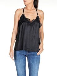 Replay Bluzka w kolorze czarnym rozmiar: L. Czarne t-shirty sportowe Replay, l, bez wzorów, z koronki, bez ramiączek. Za 261.67 zł.