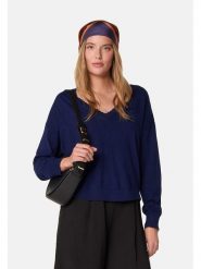 Rodier Sweter w kolorze granatowym rozmiar: S. Niebieskie swetry Rodier, s, bez wzorów, z kaszmiru, klasyczne, bez ramiączek. Za 261.05 zł.