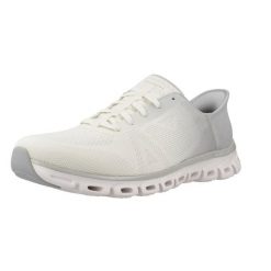 Tenisówki Skechers Glide-step Excite. Białe trampki Skechers, bez wzorów, casualowe, bez zapięcia. Za 388.99 zł.