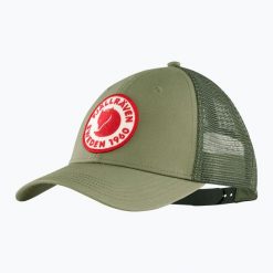 Czapka z daszkiem Fjallraven 1960 Logo Langtradarkeps. Zielone czapki z daszkiem Fjällräven, bez wzorów, sportowe. Za 159.99 zł.