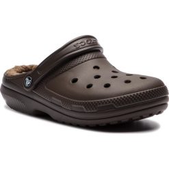 Kapcie CROCS - Classic Lined Clog 203591 Espresso/Walnut. Brązowe kapcie Crocs, z tworzywa sztucznego. Za 199.00 zł.