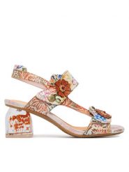 Laura Vita Sandały Framboiseo 26 Pomarańczowy. Brązowe sandały LAURA VITA, bez wzorów, ze skóry, bez obcasa, na słupku, bez zapięcia. Za 429.99 zł.